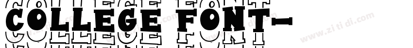 College Font字体转换